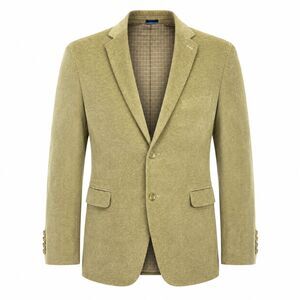 MADE by Cam Newton Mens 44R Tan Corduroy Sport Coat Blazer Cotton 2 Button